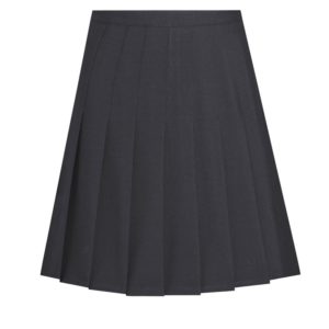 STITCHED DOWN KNIFE PLEAT SKIRT - Black, Skirts & Pinafores, Bower Park