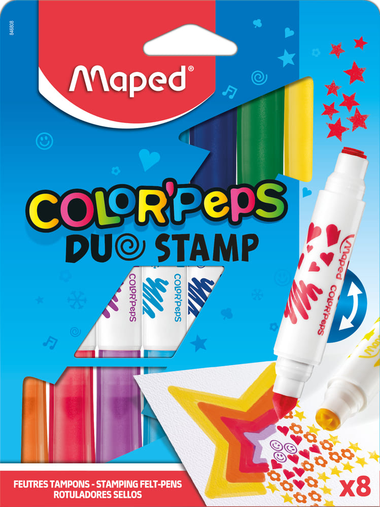 COLOR PEPS DUO STAMP PENS, Stationery, Colouring