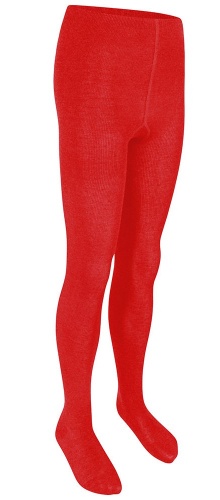 COTTON RICH TIGHTS -RED - TWIN PACK, Socks & Tights