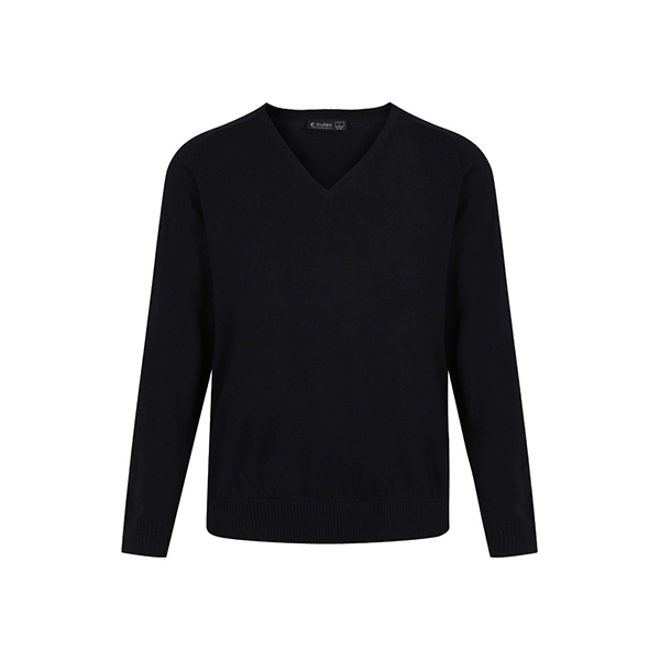 V-NECK JUMPER - BLACK, Jumpers & Cardigans, Bower Park