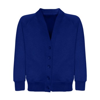 SWEAT CARDIGAN - ROYAL, Jumpers & Cardigans