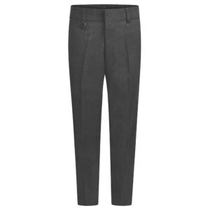 ZECO SLIM FIT TROUSERS - GREY, Boys Trousers, Junior Trousers