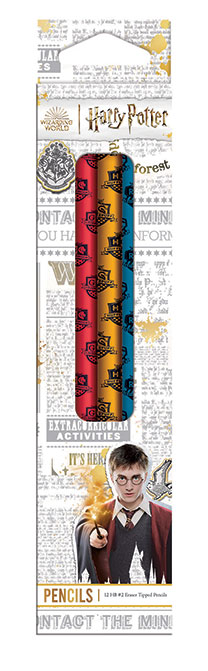HARRY POTTER ERASER PENCILS 12, Stationery, Pens & Pencils